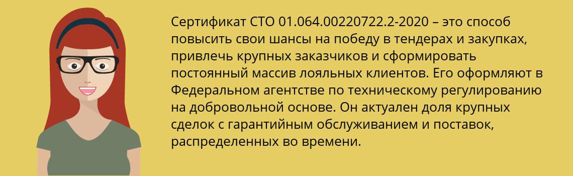Получить сертификат СТО 01.064.00220722.2-2020 в Черноголовка